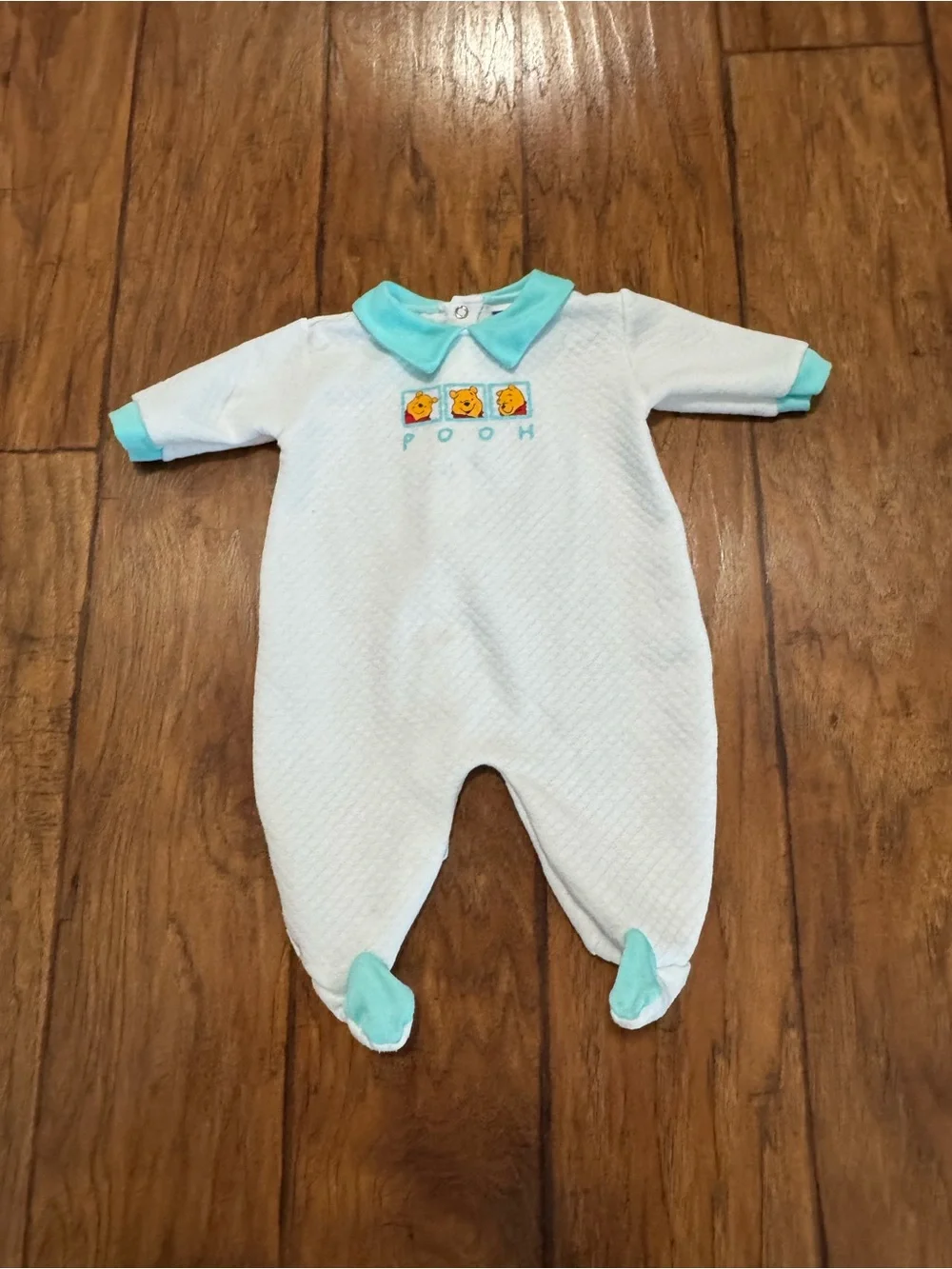 Vintage 90s Disney Winnie The Pooh Baby Sleepers Size 0-3M